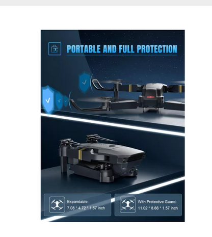 DRON PRO CON DOBLE CAMARA 4k 998pro